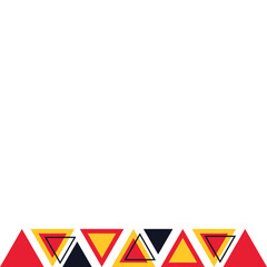 Triangle Geometric Footer