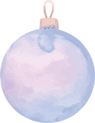 クリスマス　飾り　オーナメント　水彩　手描き　かわいい　おしゃれ　イラスト素材