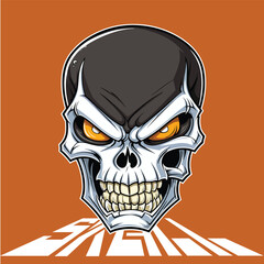 Skull logo mascot 
