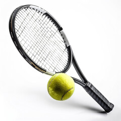 tennis racket isolated on white background