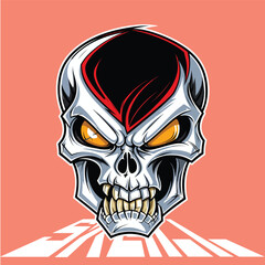 Skull logo mascot 