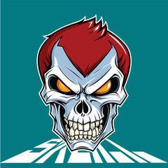 Skull logo mascot 