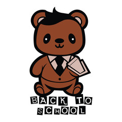 teddy bear cartoon graphic design illustration vector 