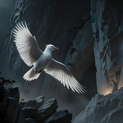 Obraz premium Closeup of white egret bird