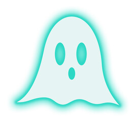 Neon Ghost Illustration