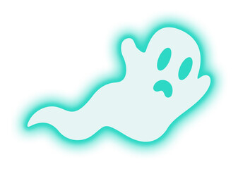 Neon Ghost Illustration