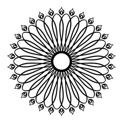 Line art mandala