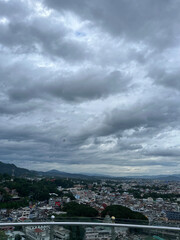 clouds over the city