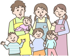 保育士と子ども達