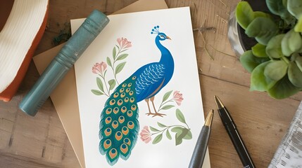 An example of an Indian peacock
