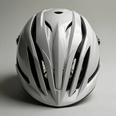 Fototapeta premium fancy bike helmet on white background