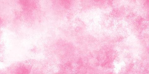 pink smoke background with white clouds, pink cloud sky on art graphics with stains, Soft Pink grunge watercolor paper texture, Romantic Pastel Pink Watercolor Background.