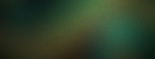 Deep Green Gradient Background with a Grainy Texture