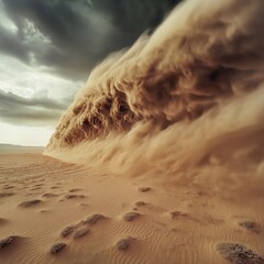 Obraz premium sand dunes in the desert, with ai