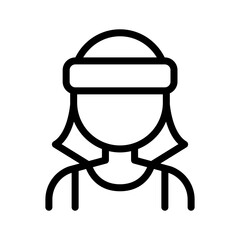 Female athlete icon