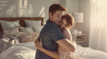 The Loving Couple in Embrace.