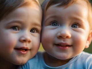 children are smiling 