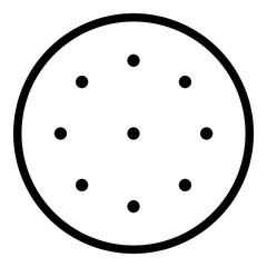 Biscuit icon. Vector line icon