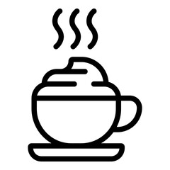 Cappuccino icon. Vector line icon