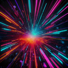 Fototapeta premium Neon abstract background design