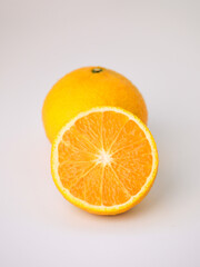 orange on white background