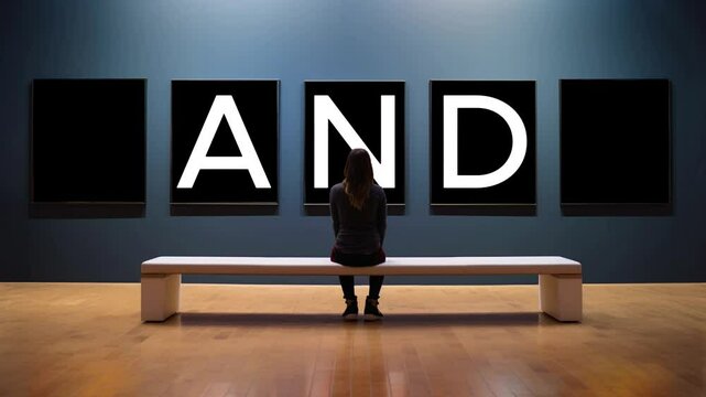 Don't Drink and Drive Message With Flashing Police Lights in an Art Gallery