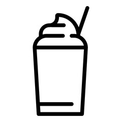 Frappe icon. Vector line icon
