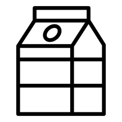 Milk icon. Vector line icon