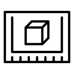 Sugar icon. Vector line icon