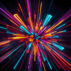 Neon abstract background design