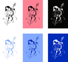 music genius on cello concert