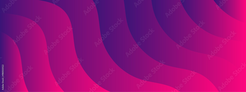 Poster Abstract Curved Wave Gradient in vibrant colorful Modern Vector Illustration with Flowing Lines and Bold Color Transitions for Digital Art, Backgrounds, and Graphic Design Project