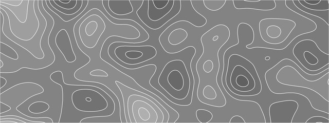 White paper wave curve relief geometric wave grid line background. wavy topographic map and curved lines. Papercut decoration textured with wavy layers. Gray white topographic map.