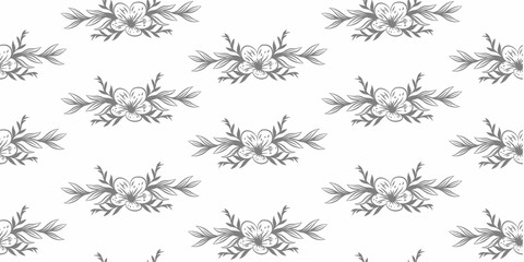 Flower pattern background. vintage flower pattern background. Floral decoration background. Flower Doodle pattern. Flower seamless pattern background. 