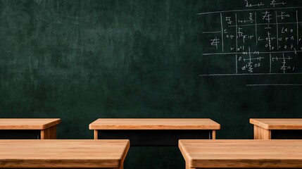 Mathematics Classroom with a focus on clean