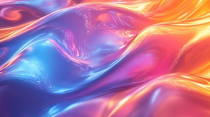 Fototapeta premium Abstract holographic pattern with a clear spot for text
