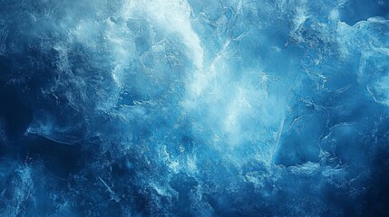 Abstract ice texture with a light spot for text