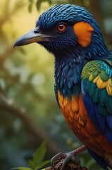 Fototapeta premium blue and yellow macaw