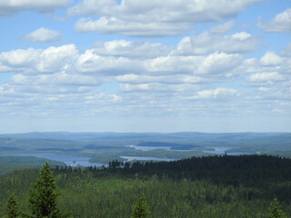 Panorama über Naturreservat Kindla in Schweden