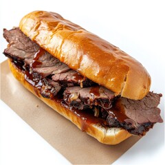 sliced Tri tip beef sandwich