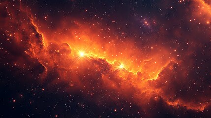 Fototapeta premium Galaxy background with stars and a dark area for text