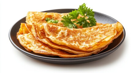 Plate of western Vietnamese pancakes