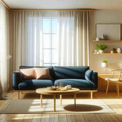 Modern Living Room with a Focus on Decorative Lighting