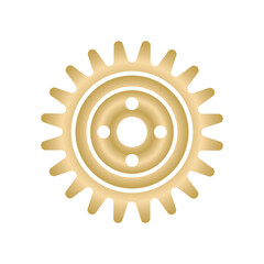 Gold Gear Icon