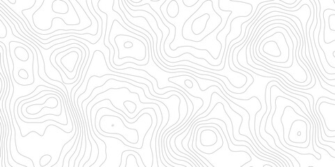 Abstract white and grey topography pattern. geographic relief lines. Seamless pattern