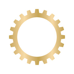 Gold Gear Icon