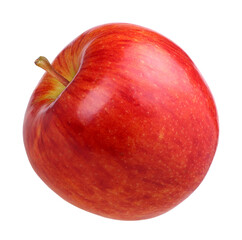 Red apple isolated, transparent PNG, PNG format, cut out, single