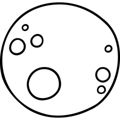 Obraz premium cute halloween moon illustration for card website, application, printing, document, poster design, etc.