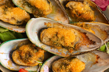 Homemade Baked Clams with Garlic and Parsley