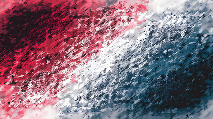 Abstract Geometric Composition in Purple and Orange